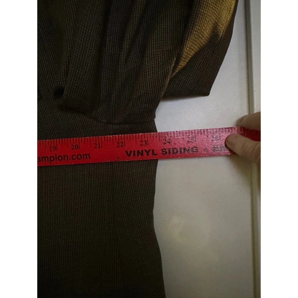 Lauren Ralph Lauren Men's‎ Wool Blazer Jacket Brown Plaid Size 40R